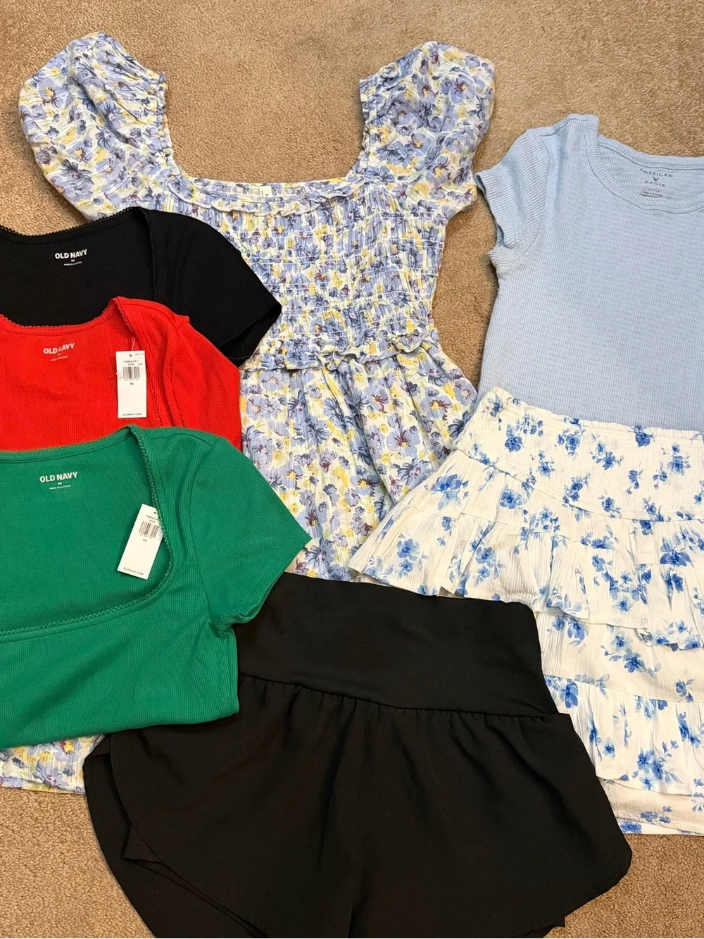 American Eagle, Old Navy Girls lot of clothes dress, skirt, shirts NEW